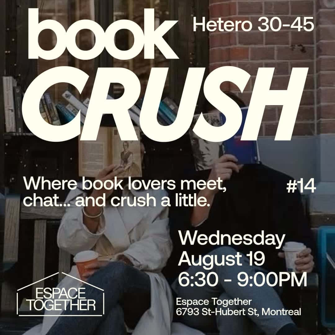 Book Crush - Dating #14 (Hétéro 30-45) 📚