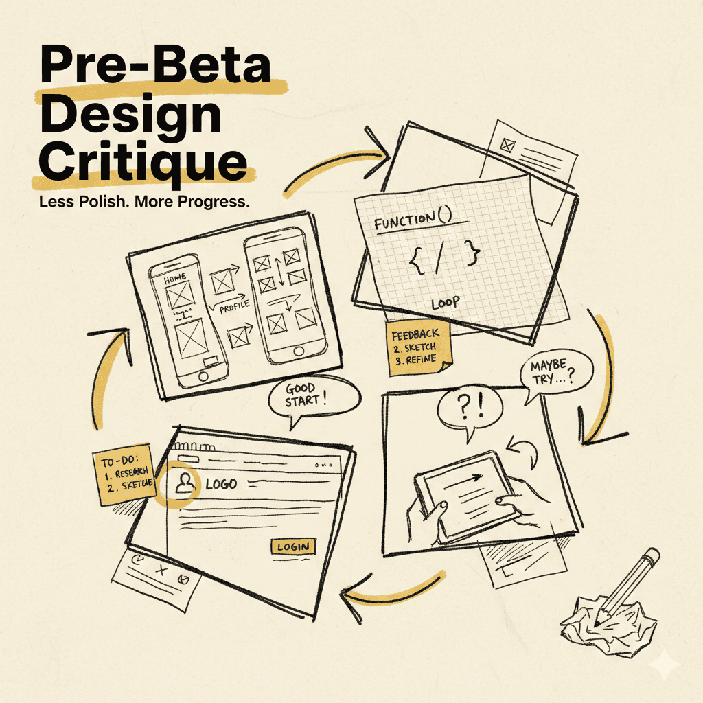 Pre-Beta Design Crit [In-Person, Monthly]