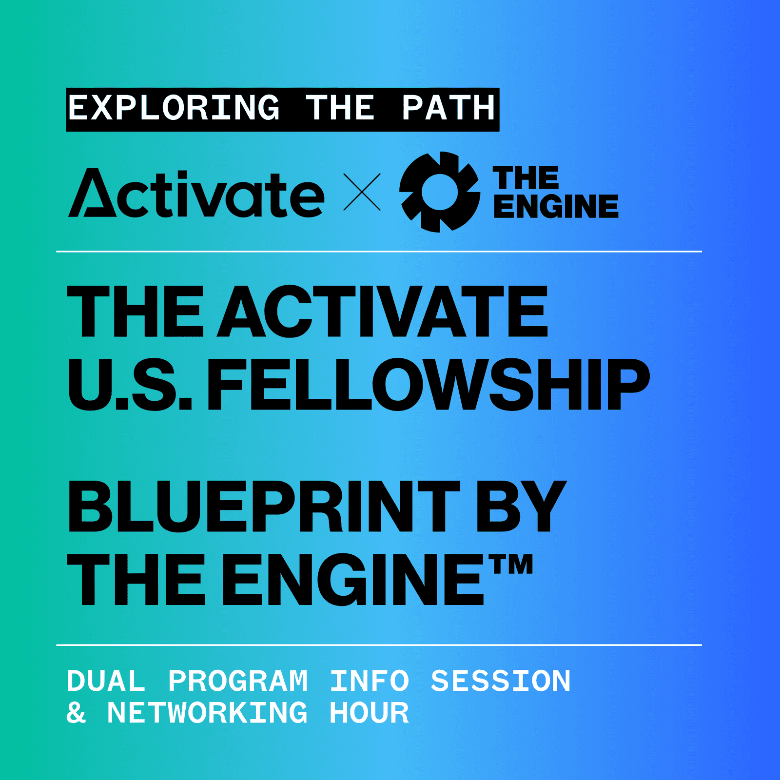 Exploring the Path Forward: Blueprint x Activate Info Session + Happy Hour