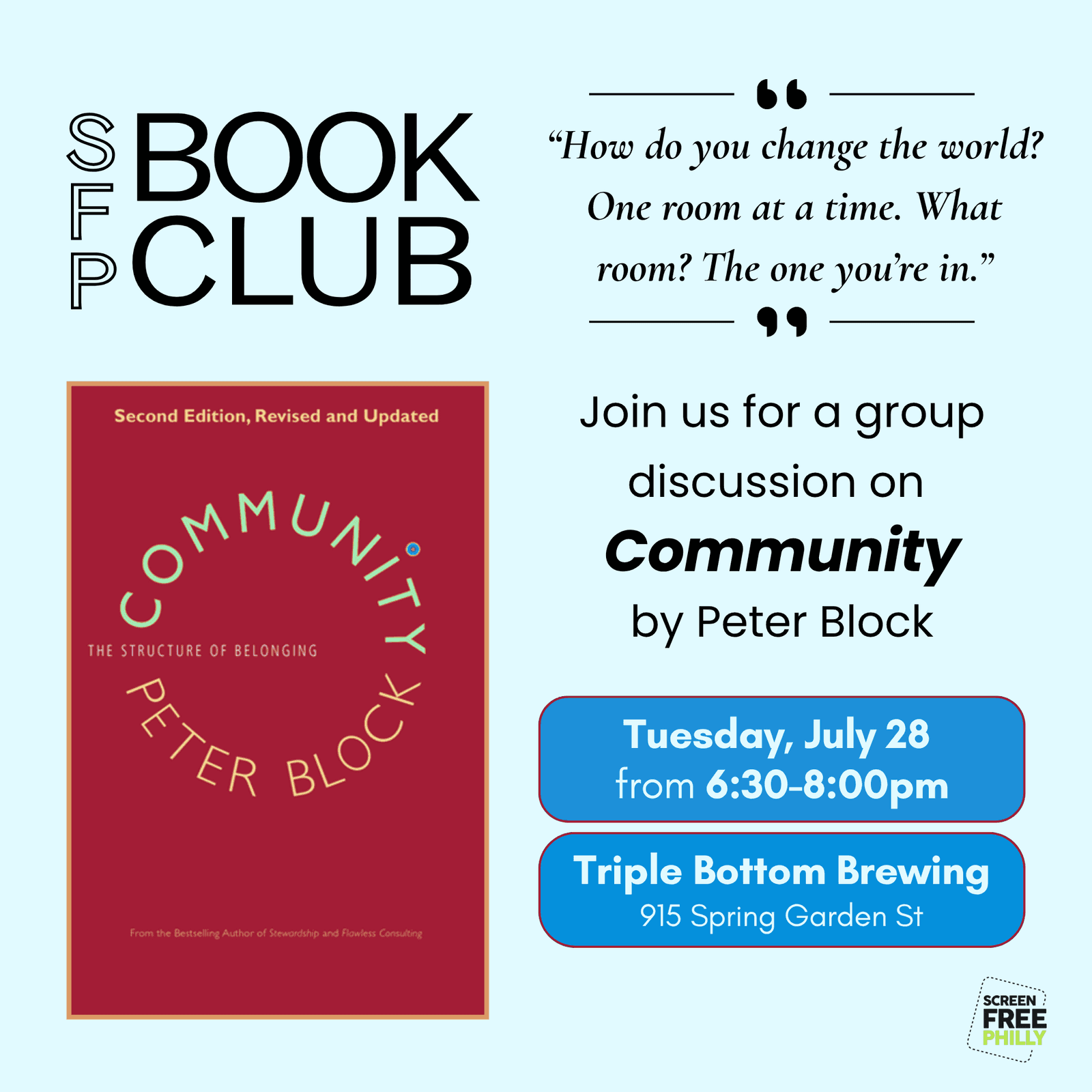 Screen Free Philly Book Club