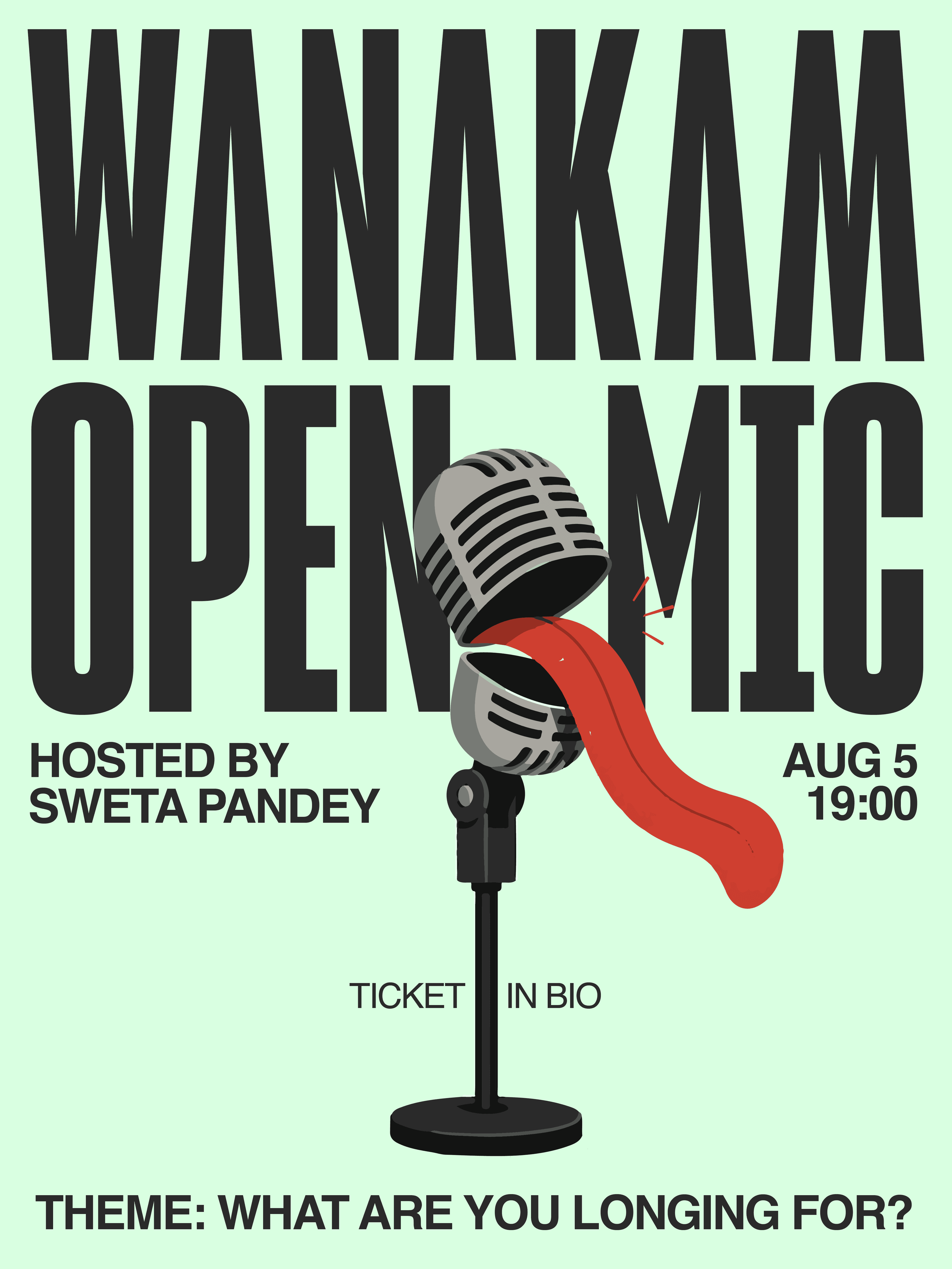 Everything We’re Waiting For - A Open Mic Night of Longing, Yearning, and Alternate Lifetimes