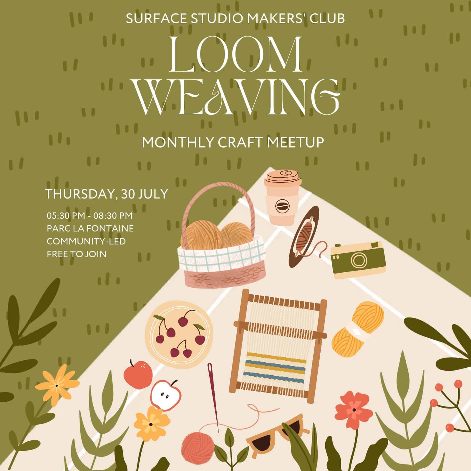 Loom Weaving Meetup | Surface Studio Makers' Club