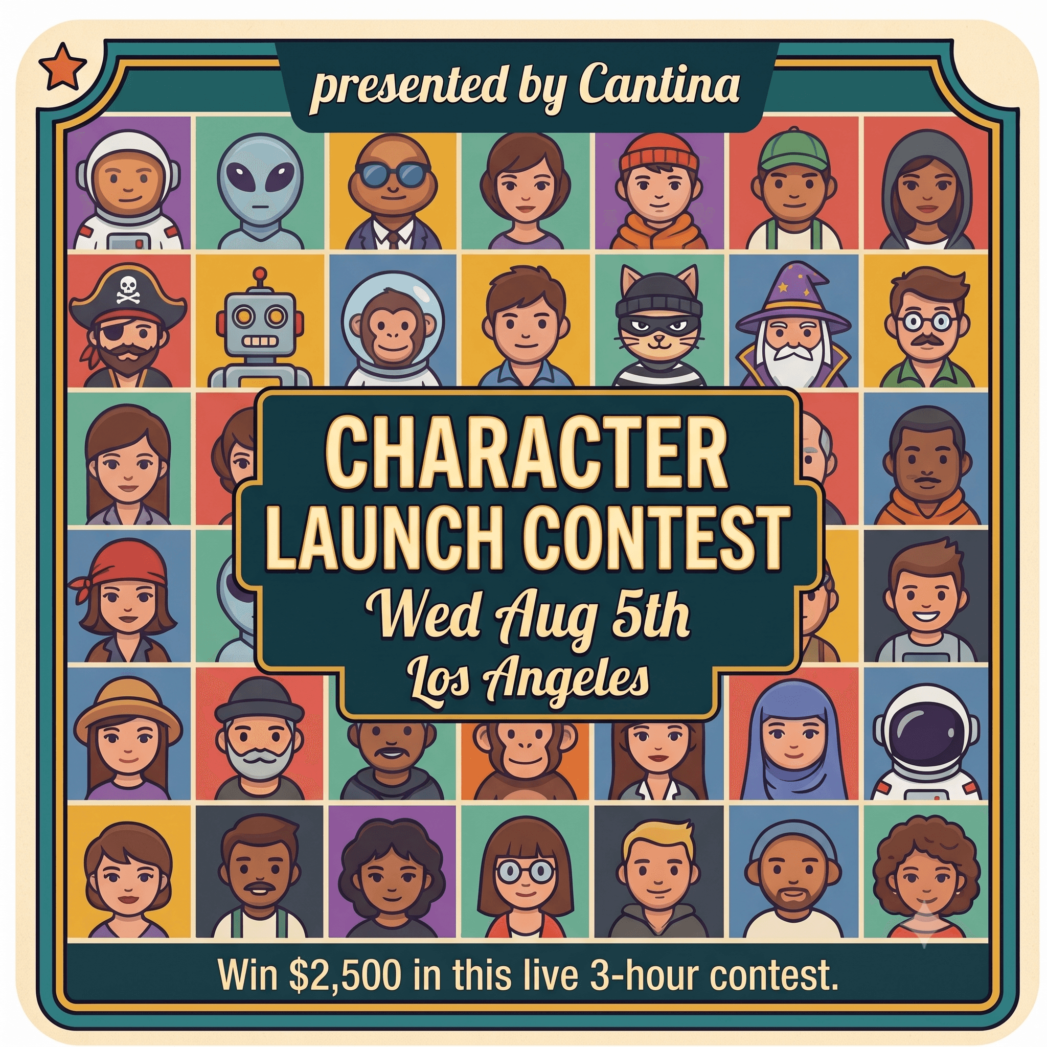 Character Pilot Pitch Contest (w/ cash prize)