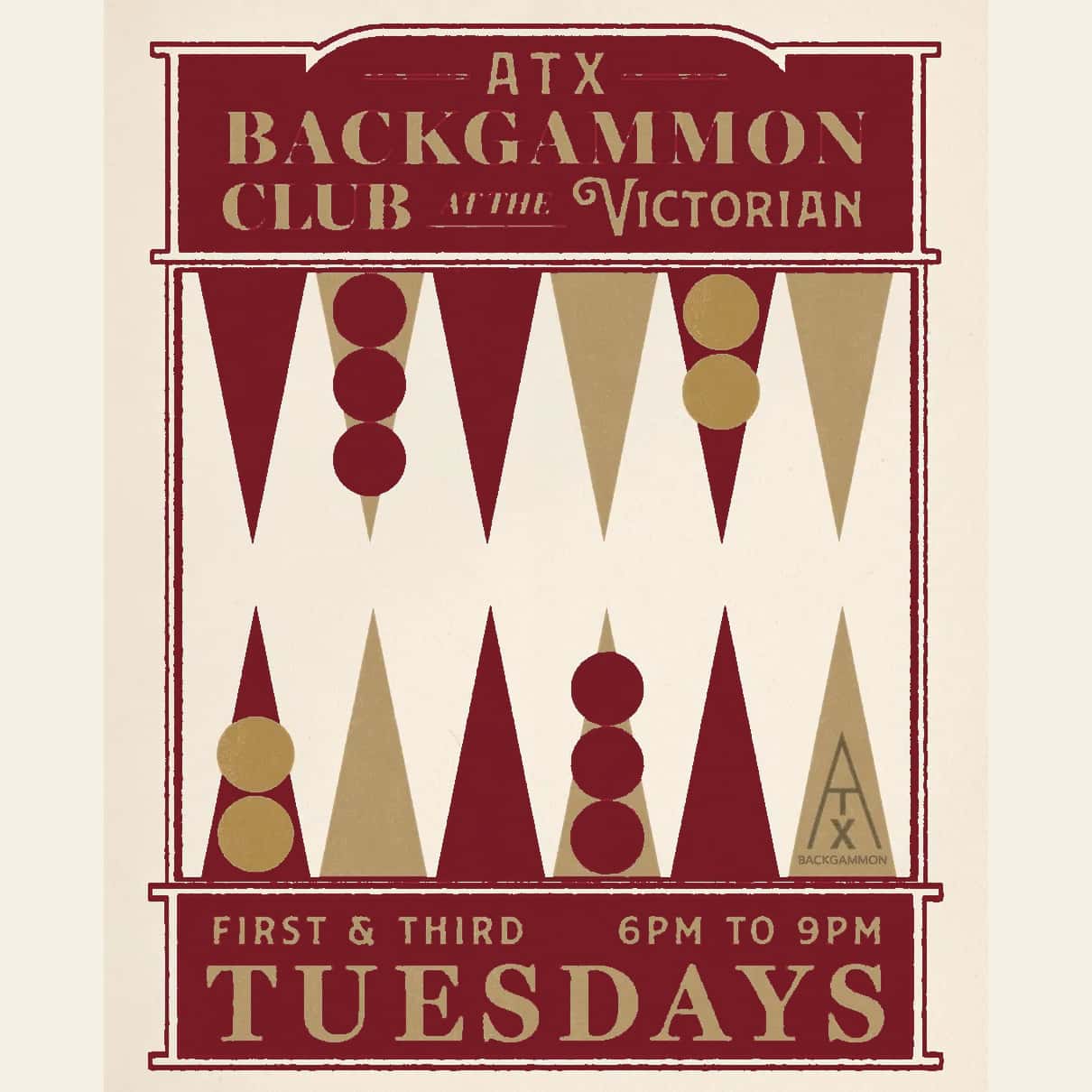 ATX Backgammon Club: Upstairs at The Victorian