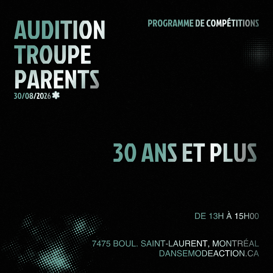 Audition Troupe Parents - 30 ans et plus
