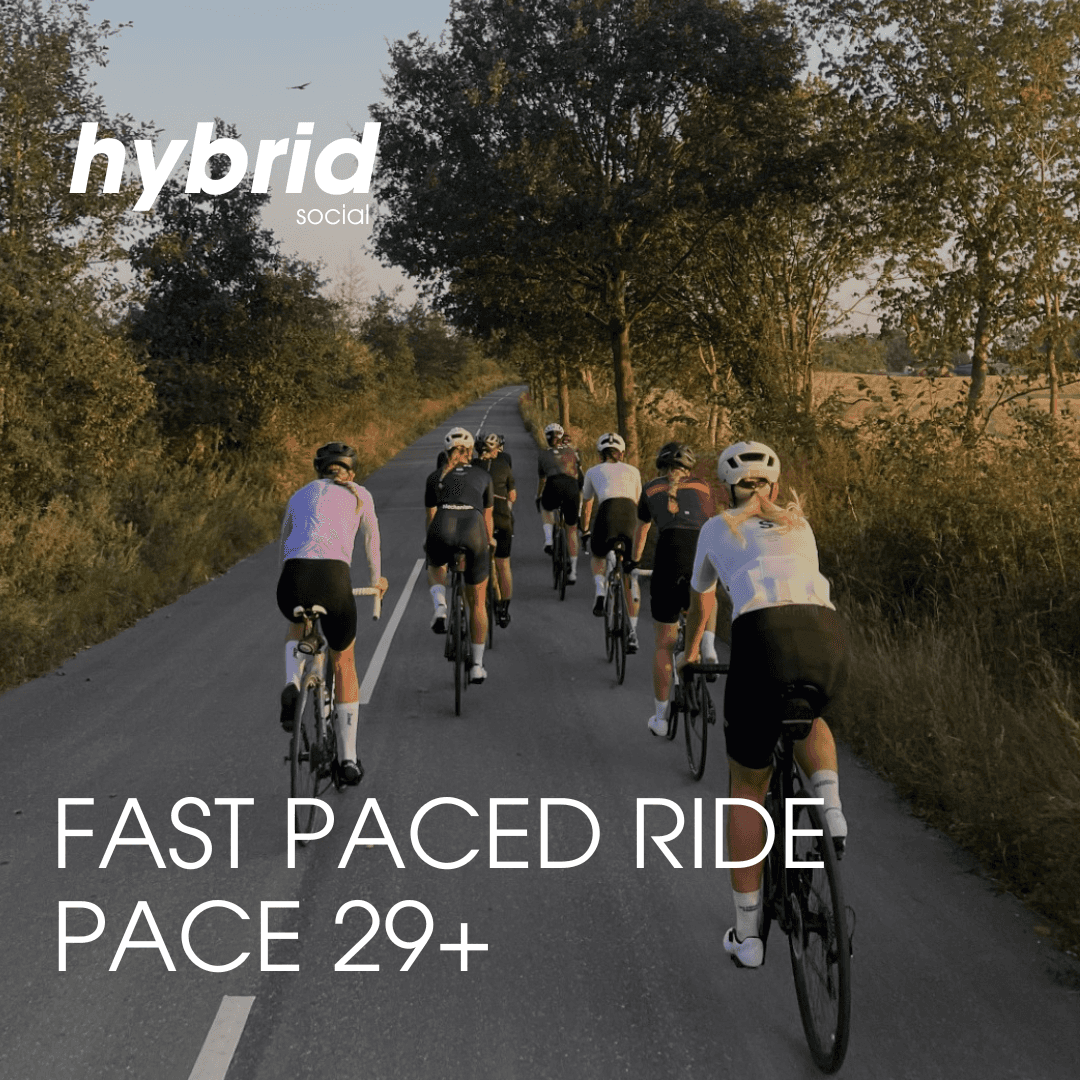 Hybrid Social Fast Paced Ride (Pace+29 + Intervals)