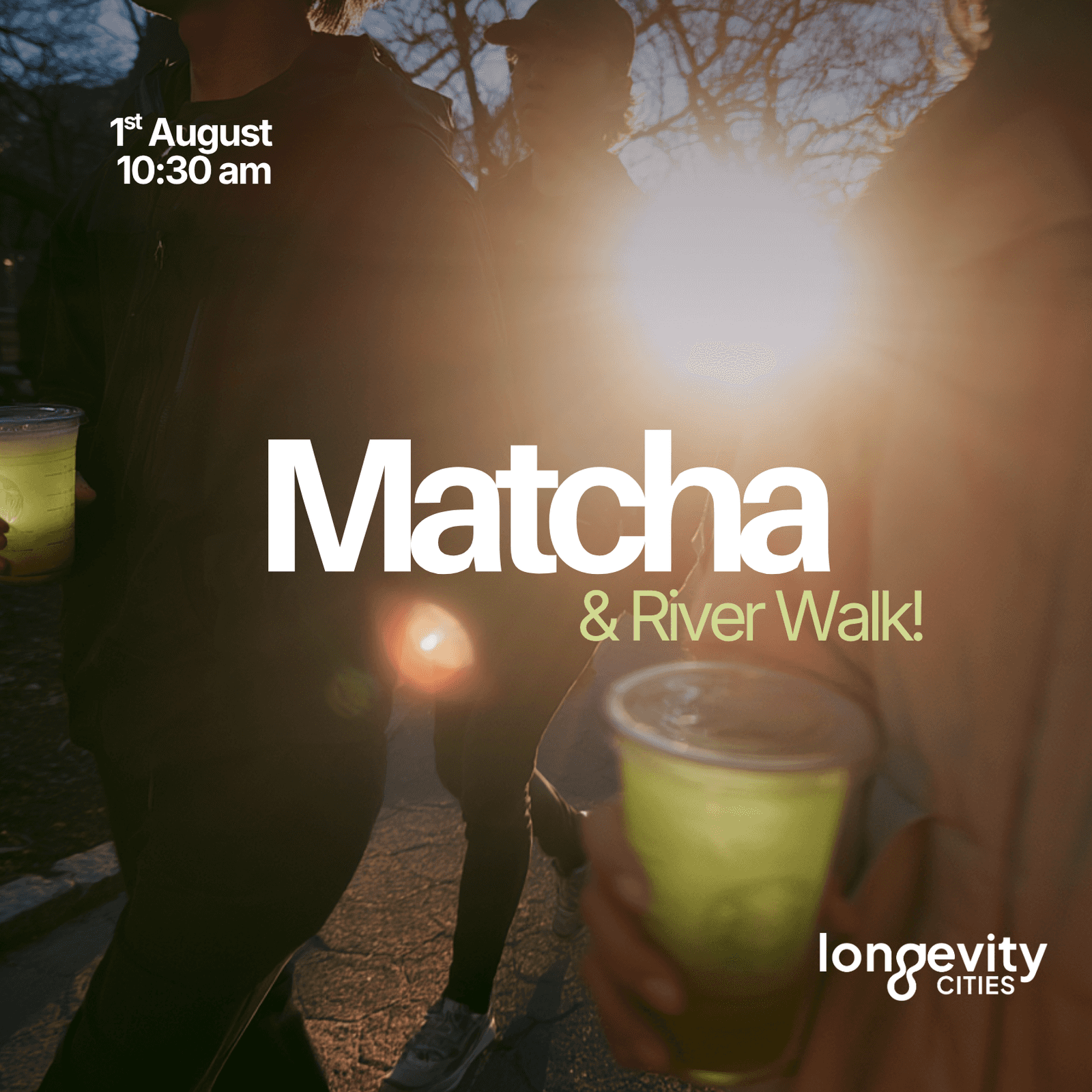 Matcha & River Walk!