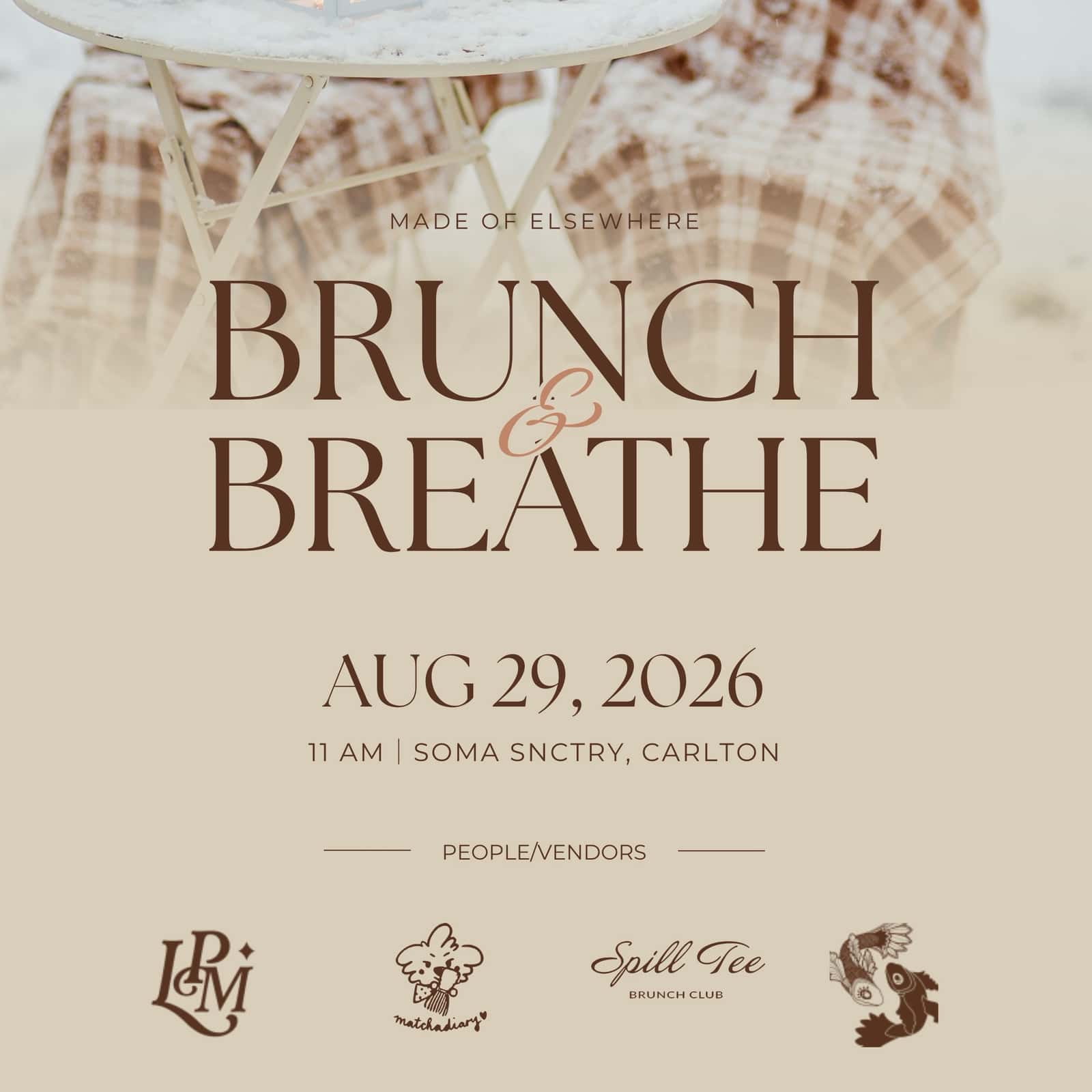 Brunch & Breathe : Indoor Picnic Edition
