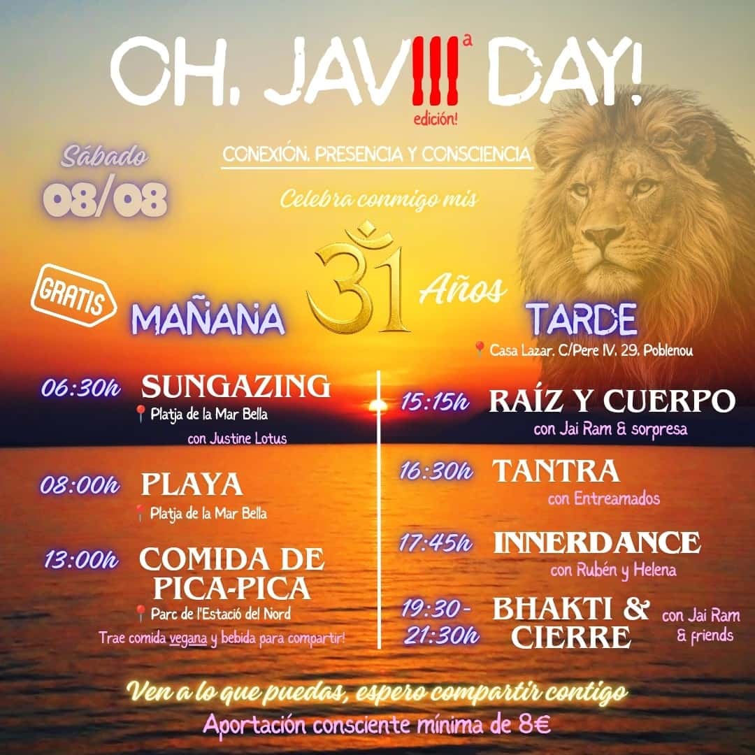 OH, JAVIII DAY!🦁🌞🔥✨❤️ 3a Edición. Portal del León♌ & Mi Cumple🥳