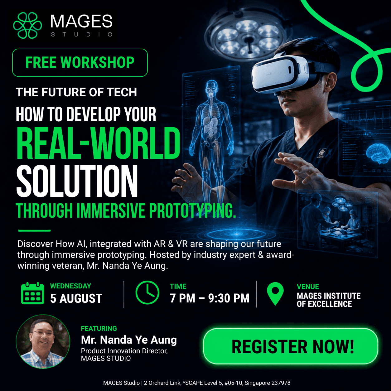 THE FUTURE OF TECH (Free Workshop) | How To Develop Your Real World Solution Through Immersive Prototyping (AI, AR & VR)