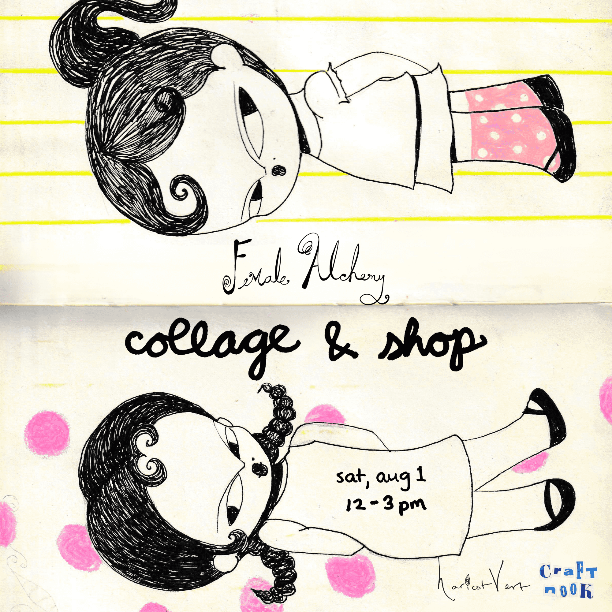 collage & shop w/ @femalealchemy