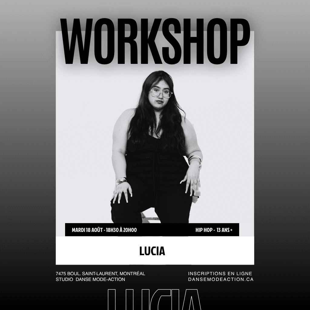 Lucia - Workshop Hip Hop Choreo - 13 ans +