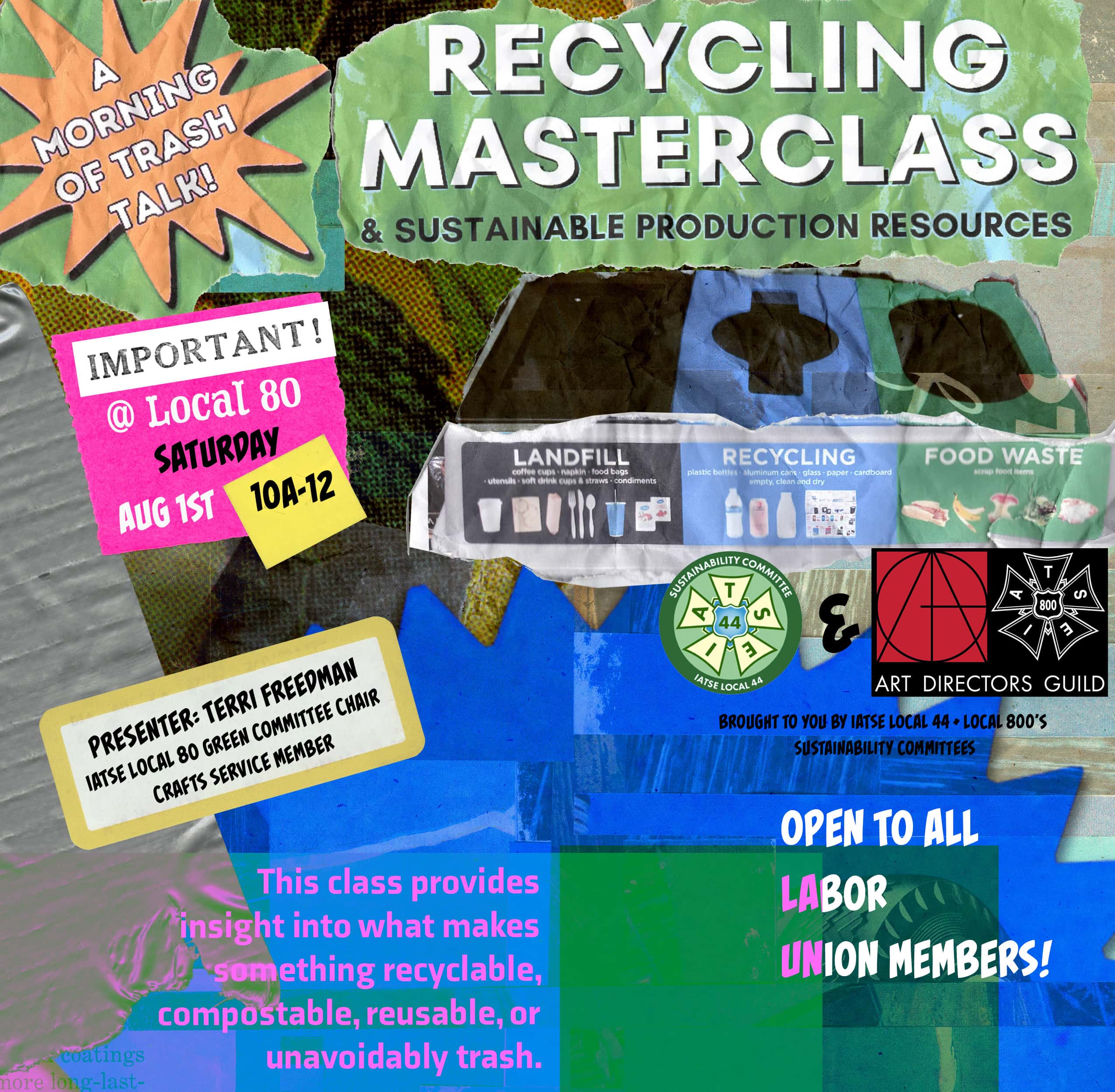 ADG & Local 44's Recycling Masterclass