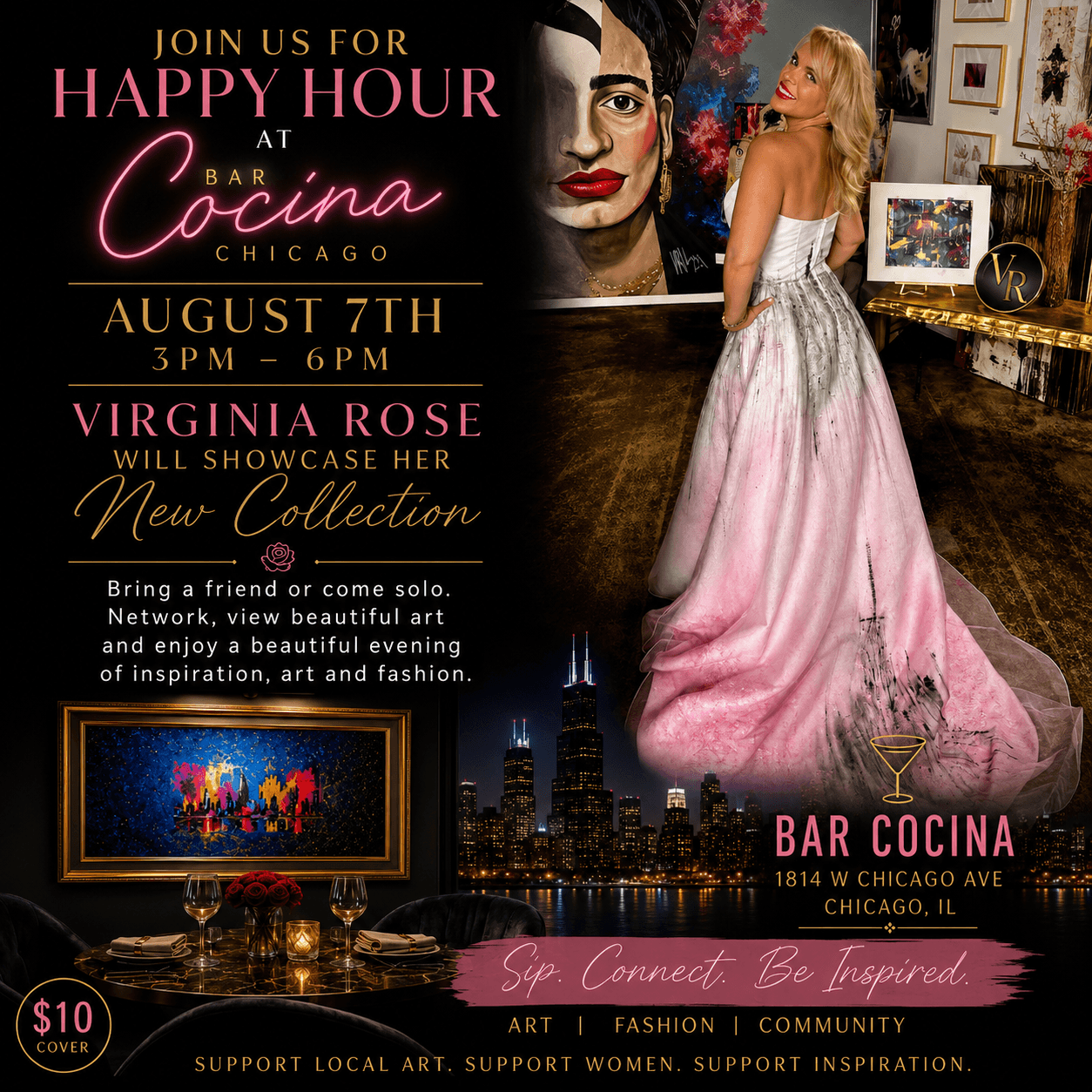 Art & Happy Hour with Virginia Rose