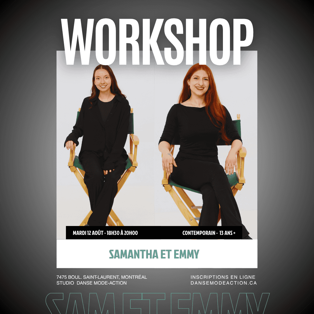 Samantha et Emmy - Workshop Contemporain - 13 ans +