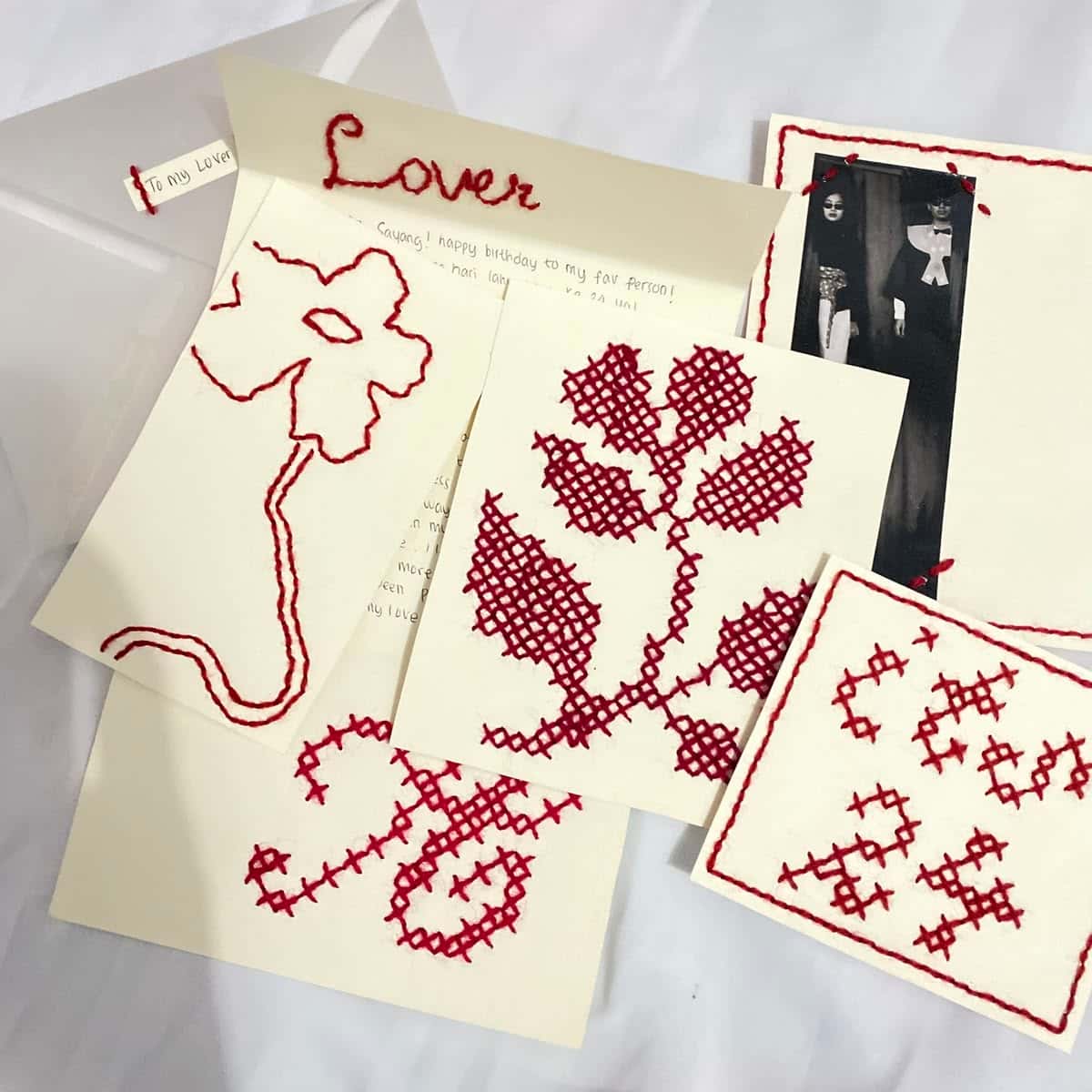 stitch club: cross stitch postcards