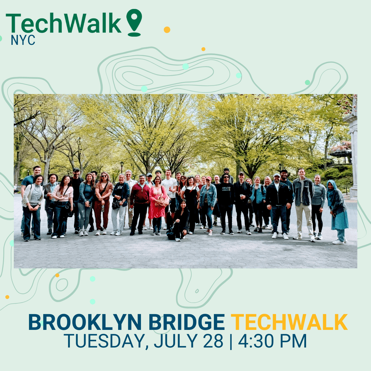 Brooklyn Bridge TechWalk | NYC, 7/28 w/ Vonage AI Builder Nights