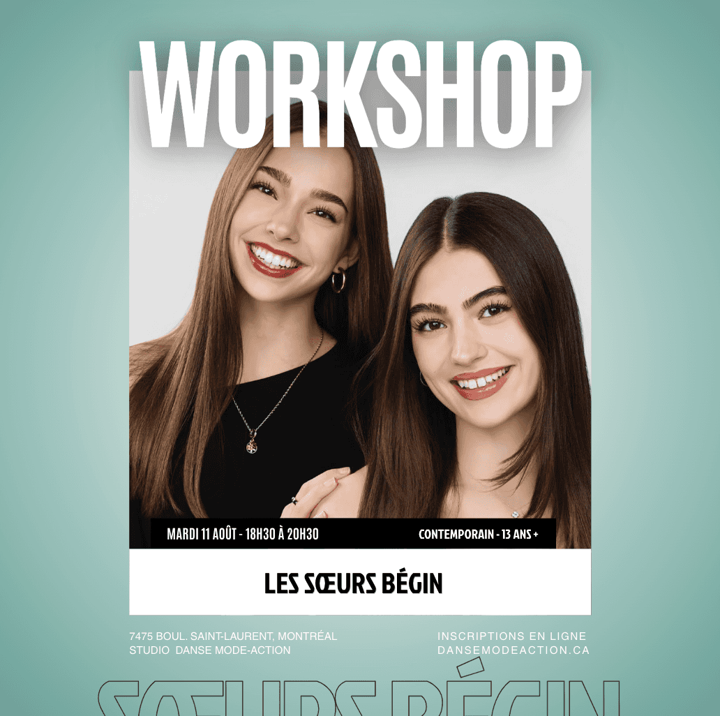 Soeurs Bégin - Workshop Contemporain - 13 ans +