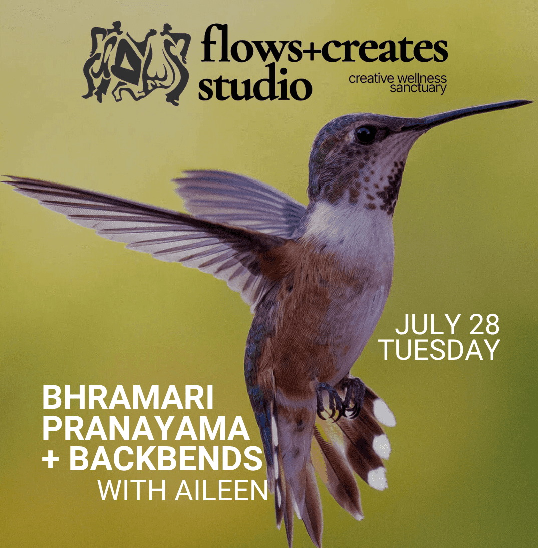 bhramari pranayama + backbends with aileen