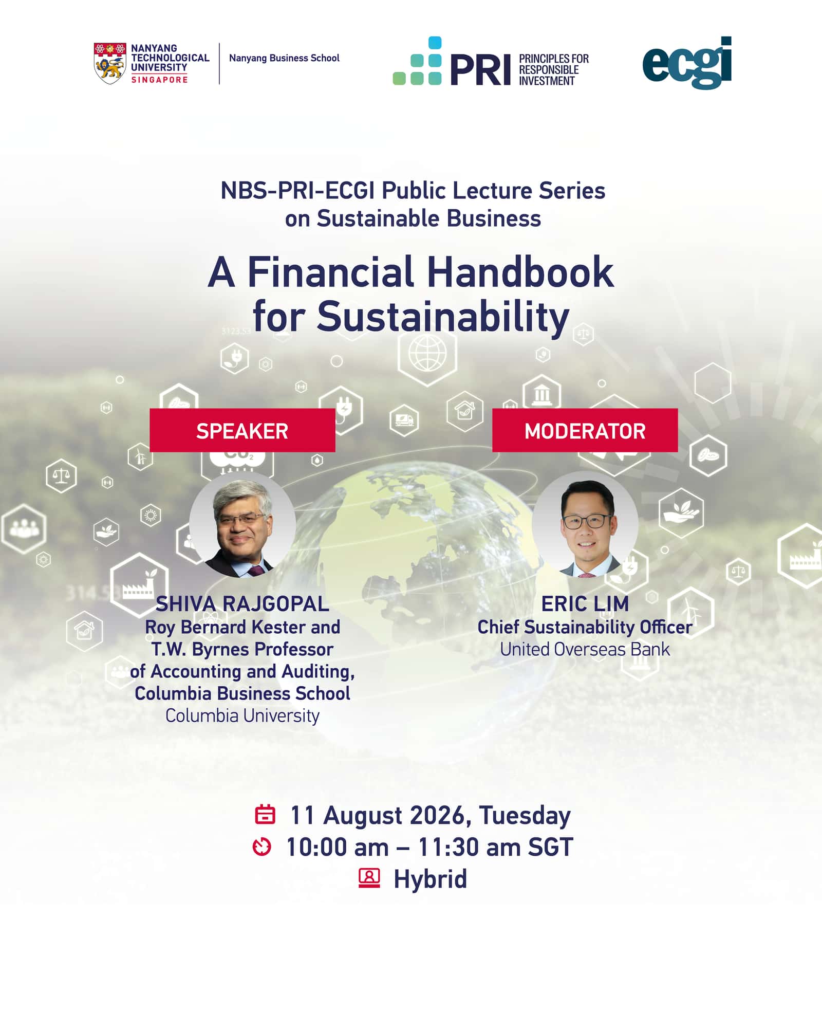 NBS-PRI-ECGI Public Lecture Series on Sustainable Business: A Financial Handbook for Sustainability