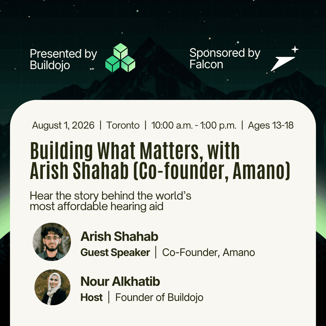 Building What Matters, with Arish Shahab (Co-founder, Amano) | Buildojo Founder Circle #1