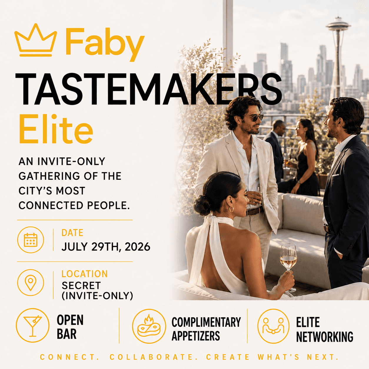 Tastemakers Elite: Seattle Founding Hosts Launch Party @ Underground Speakeasy | Faby