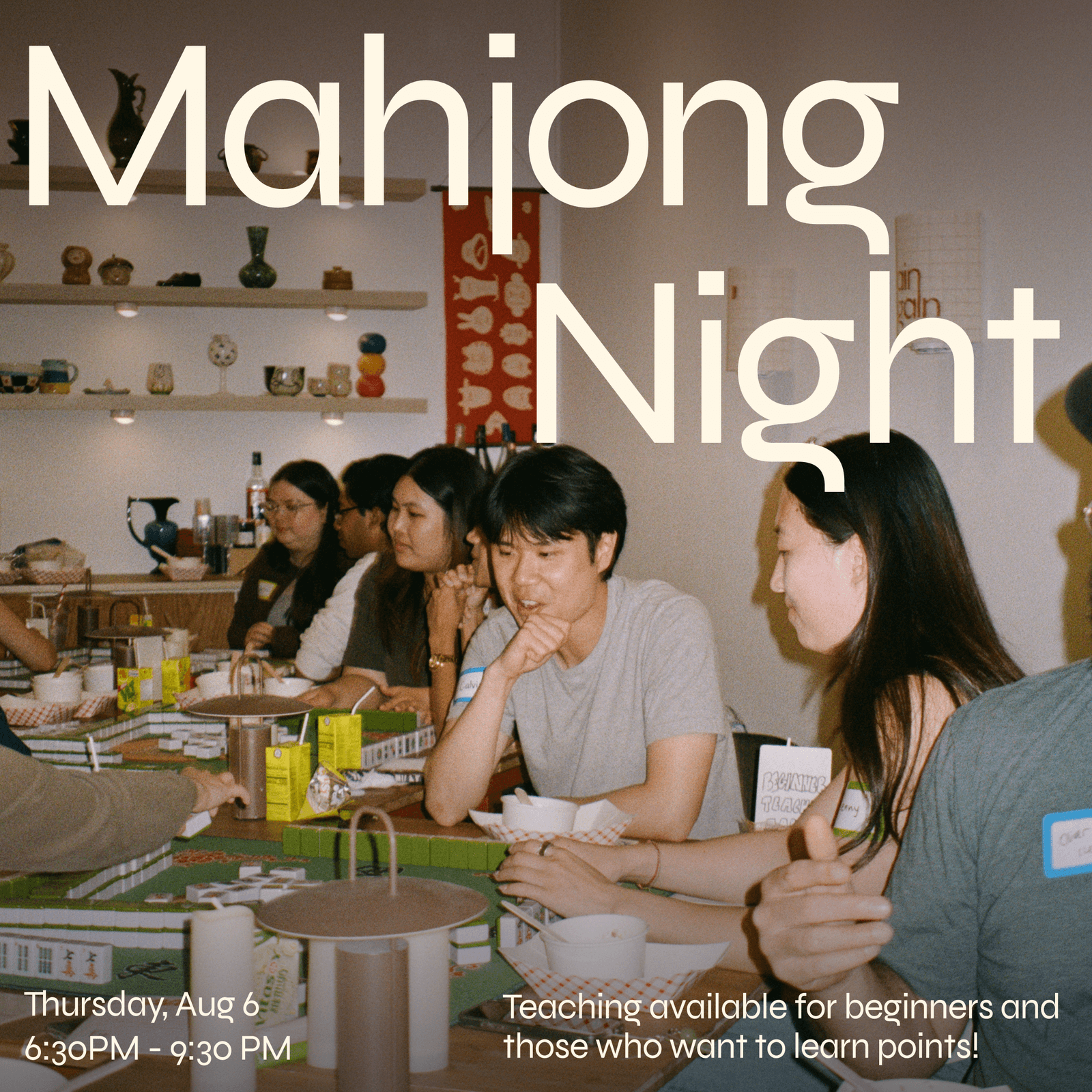 Mahjong Night (Beginner friendly!)