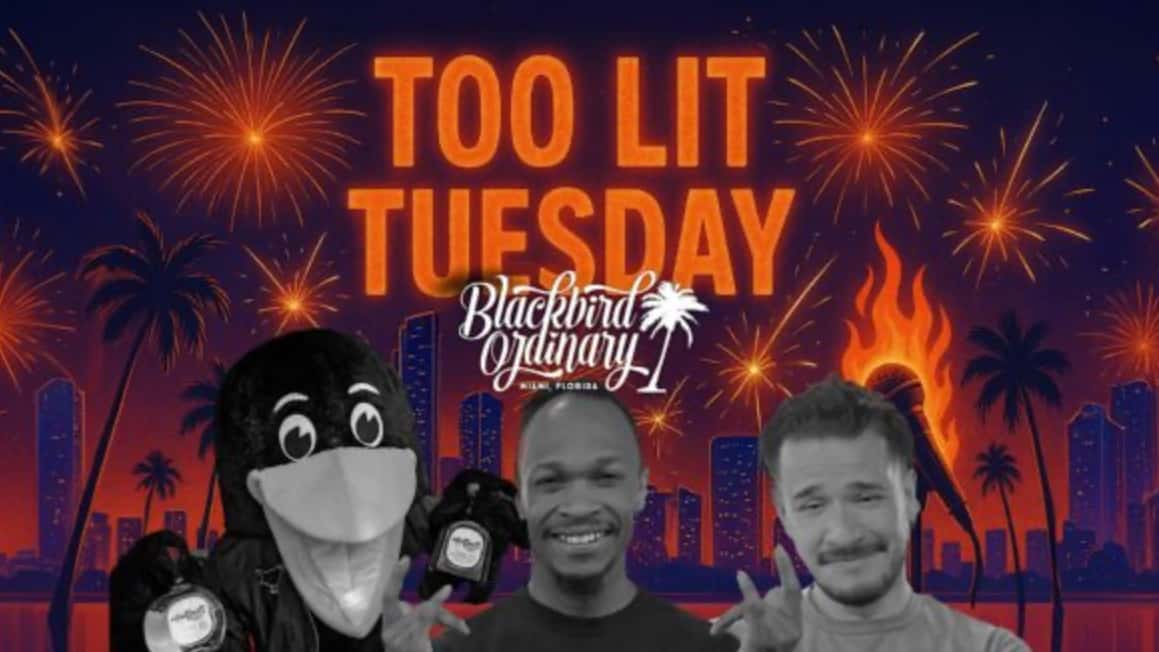 TOO LIT Tuesday Blackbird Ordinary Comedy Night