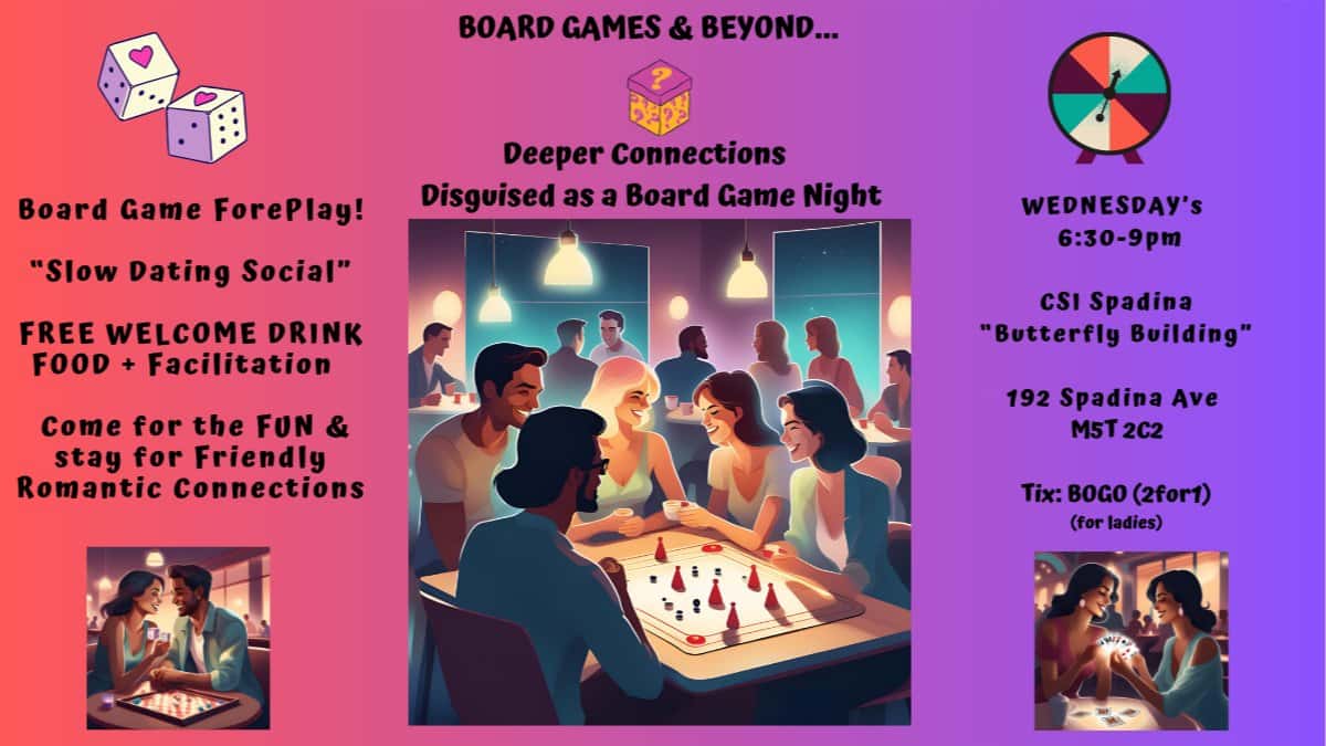 🃏 BOARD GAMES & BEYOND | "SLOW DATING SOCIAL" FREE: DRINK/FOOD/FUN & HOST 🙋‍♀️