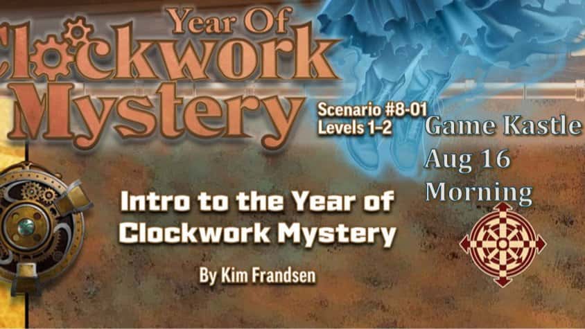 PFS2e [lv 1-2] 8-01: Pathfinder Society Intro: Year of Clockwork Mystery