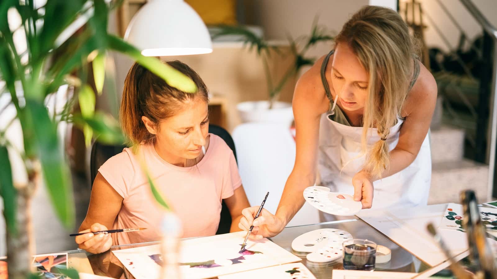 Watercolour workshop with a professional painter for beginners