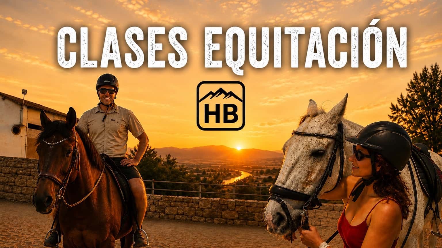 COMPLETO‼️ 🐎 Clases de equitación en Garraf al atardecer 🌅