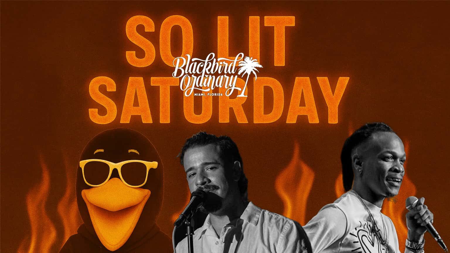 SO LIT Saturday Blackbird Ordinary Comedy Night