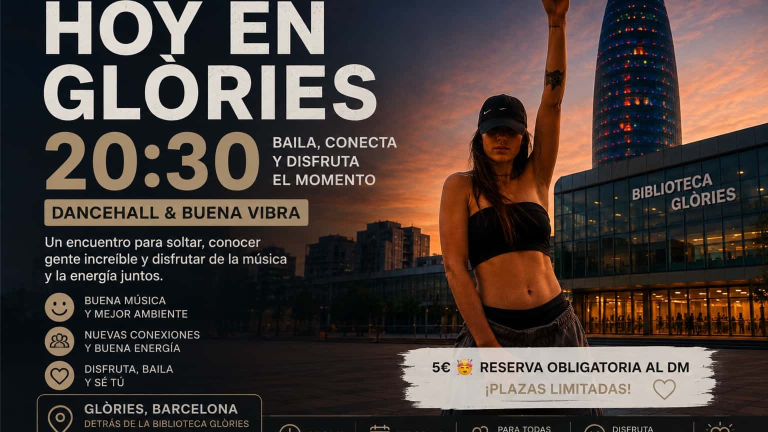 🌆 Friday Female Dancehall at Glòries | Baila, conecta y disfruta