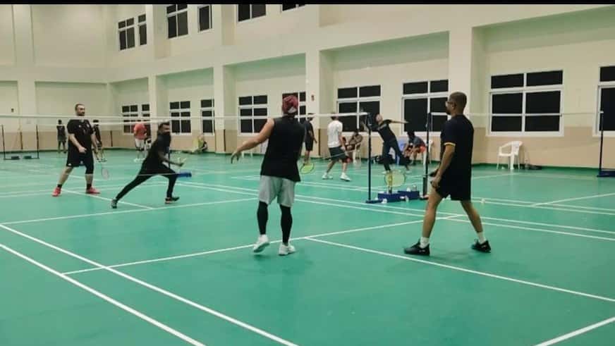 Saturday morning Intermediate Badminton games
