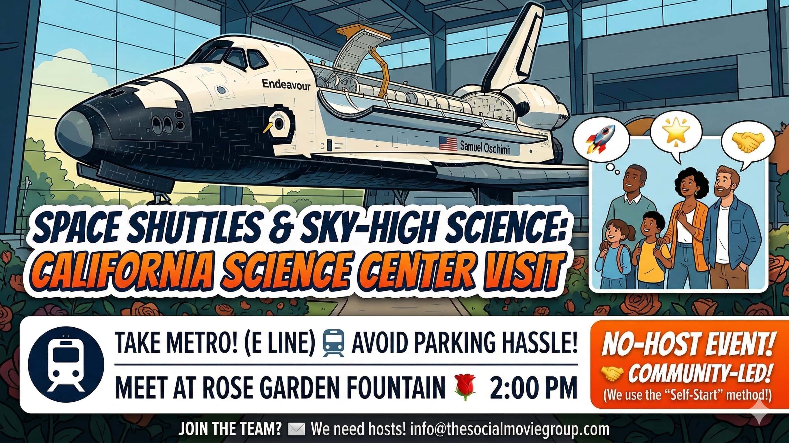 🚀 Space Shuttle & Science Visit (No-Host)
