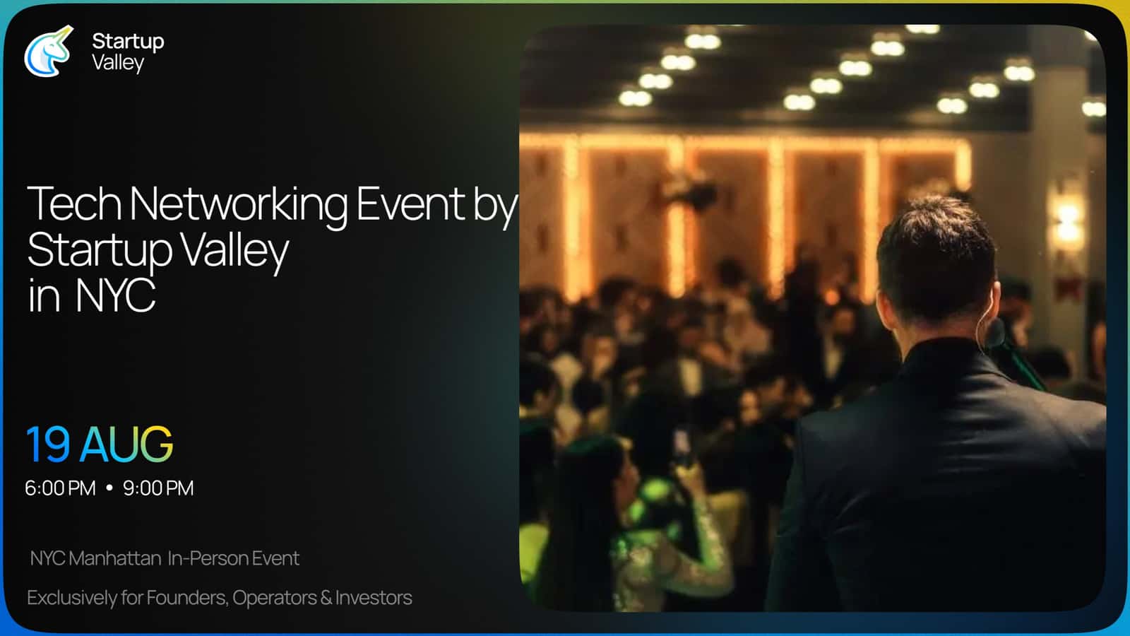 Tech Networking Event by Startup Valley
in NYC Manhattan