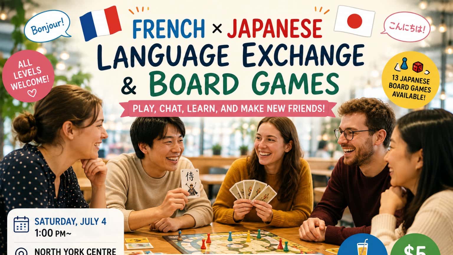 Japanese-French Game & Language Exchange!