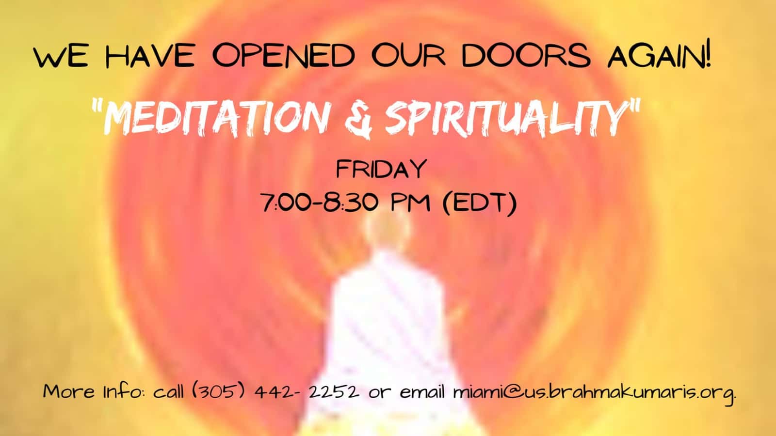 Friday Evening 'In House' Meditation (in English)