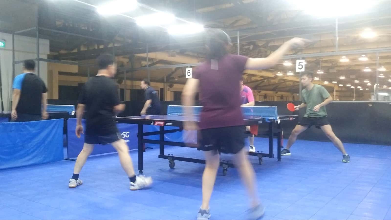 5 tables Mon TT @ Bishan Sports Hall