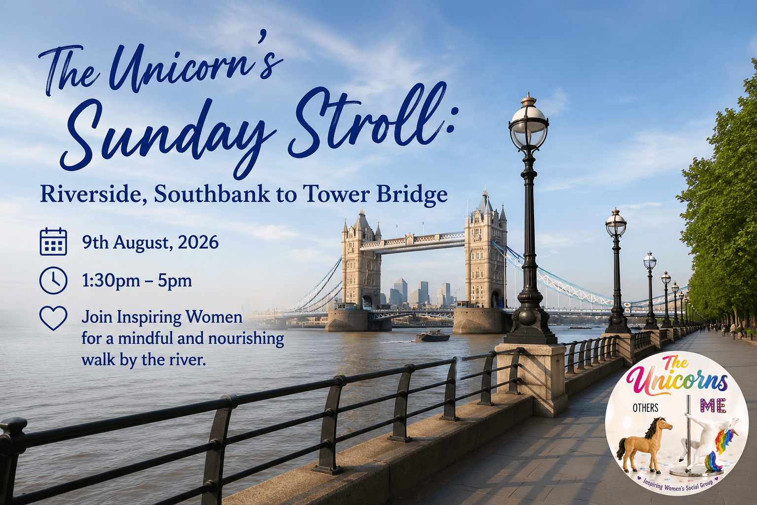 🦄 Inspiring Women's Sunday Stroll: Riverside, Southbank to Tower Bridge