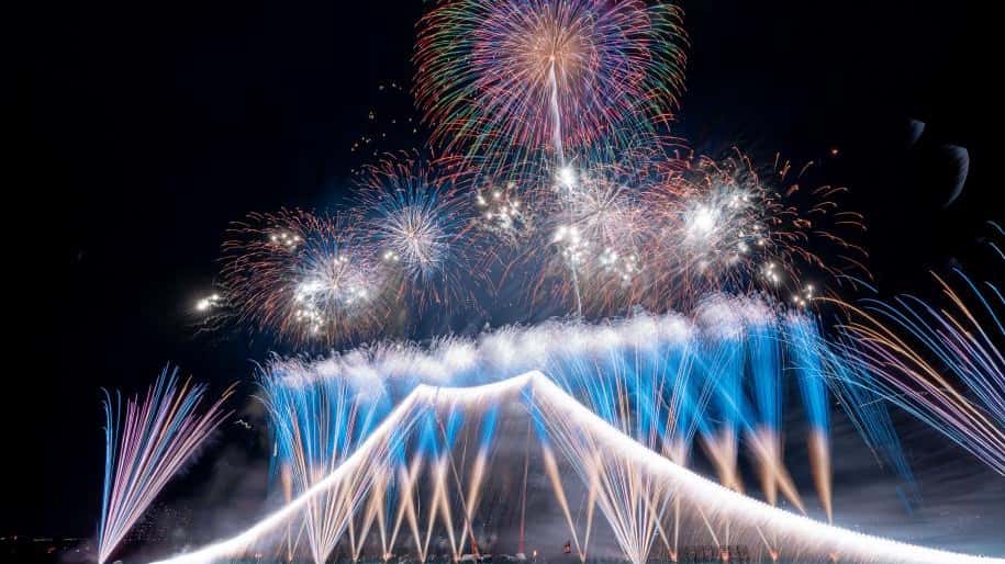 🎆✨ Edogawa Fireworks Festival: Mt.Fuji Display🎇🌟