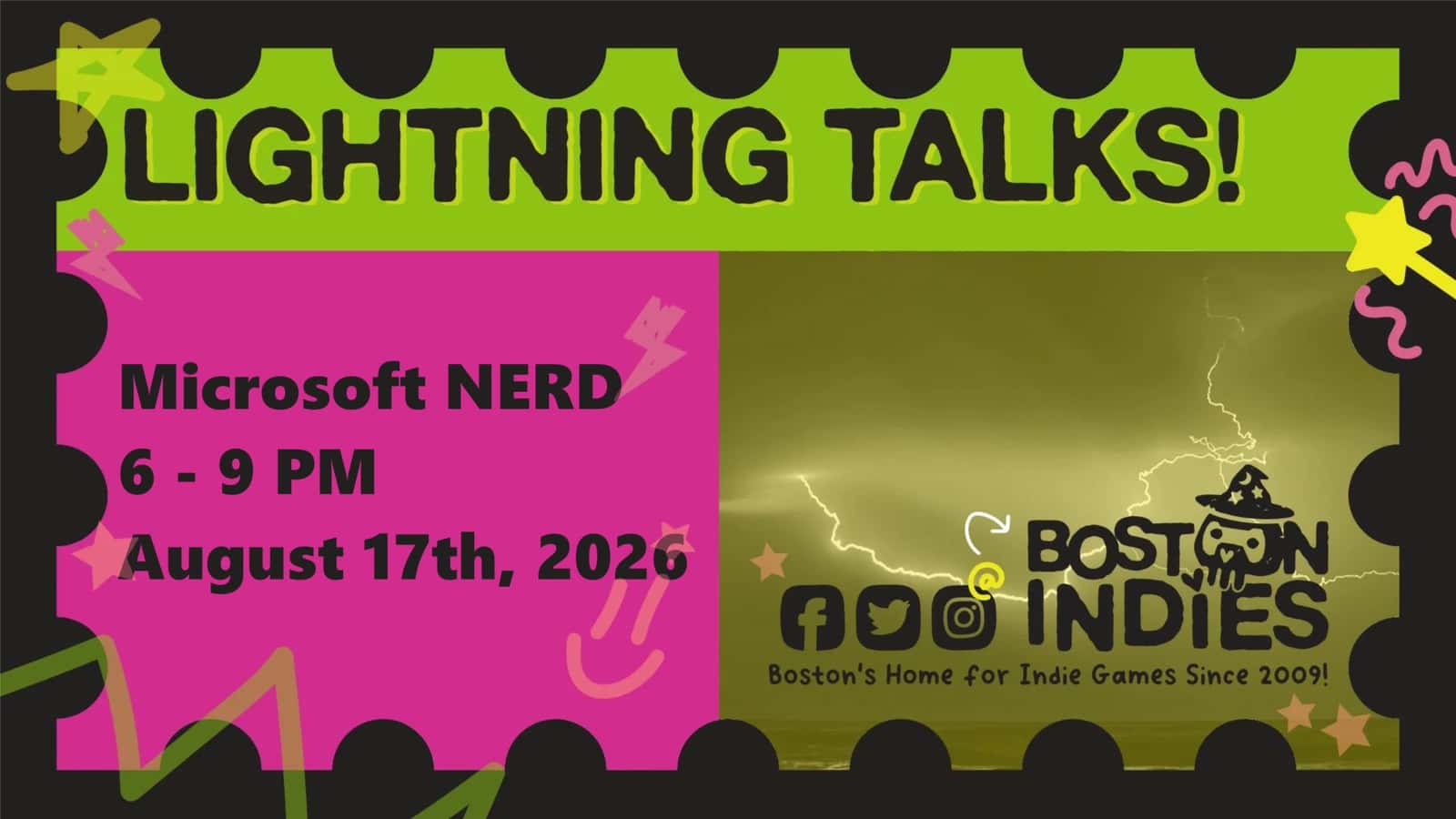 Boston Indies: Lightning Talks!