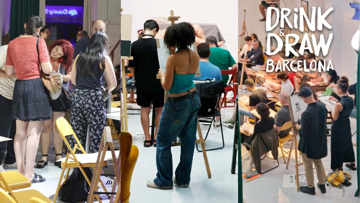 LIFE DRAWING BARCELONA. DRINK AND DRAW BARCELONA