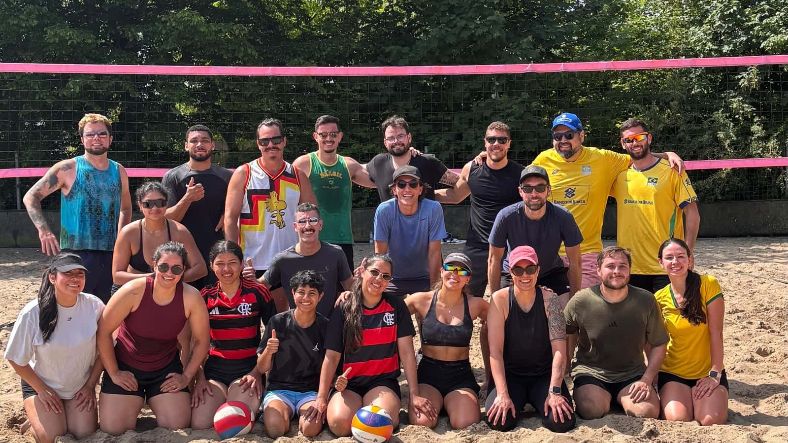 Aula de Beach Volley no Science Park 😎🏐⛱️