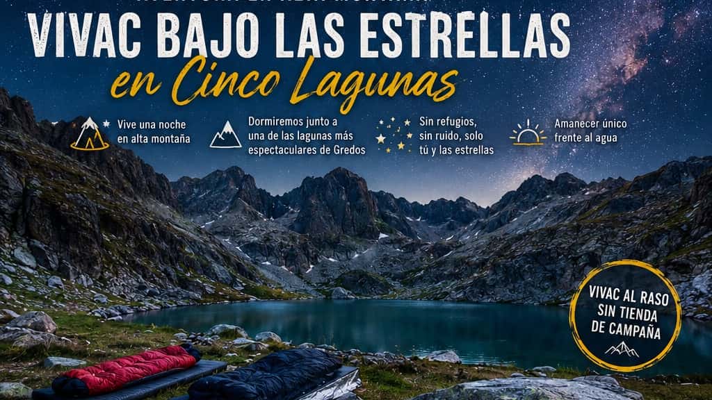 🌌 VIVAC BAJO LAS ESTRELLAS EN CINCO LAGUNAS