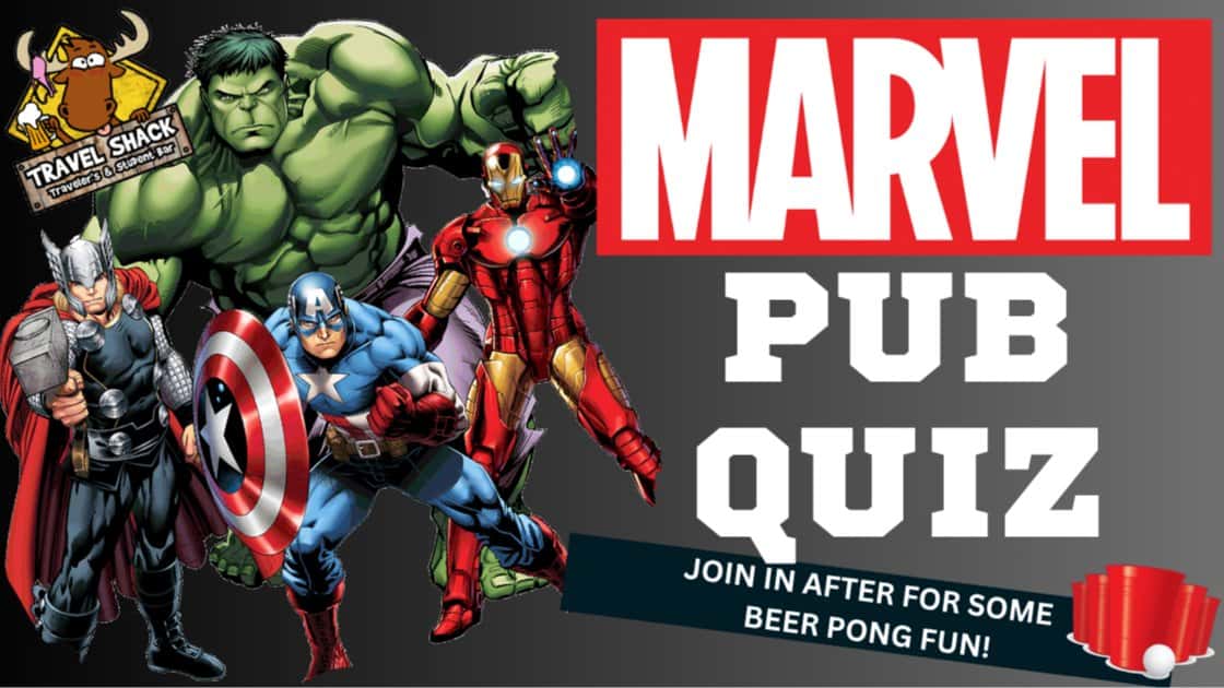 MARVEL THEME PUB QUIZ.