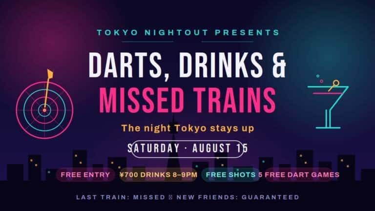 Darts, Drinks & Missed Trains – the Night Tokyo Stays Up