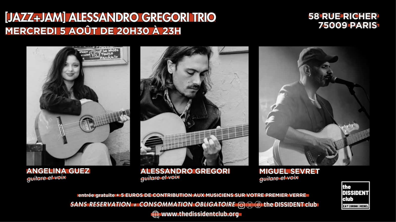 [JAZZ+JAM] Alessandro Gregori trio