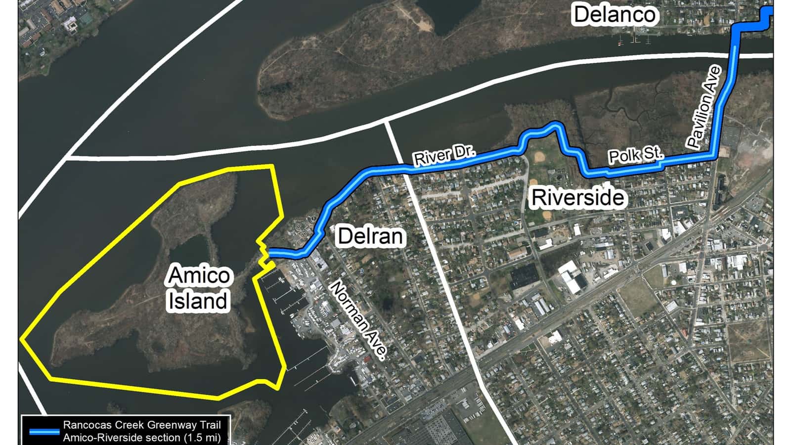 Amico Island to Pennington Park - 7.5 miles @ 3mph